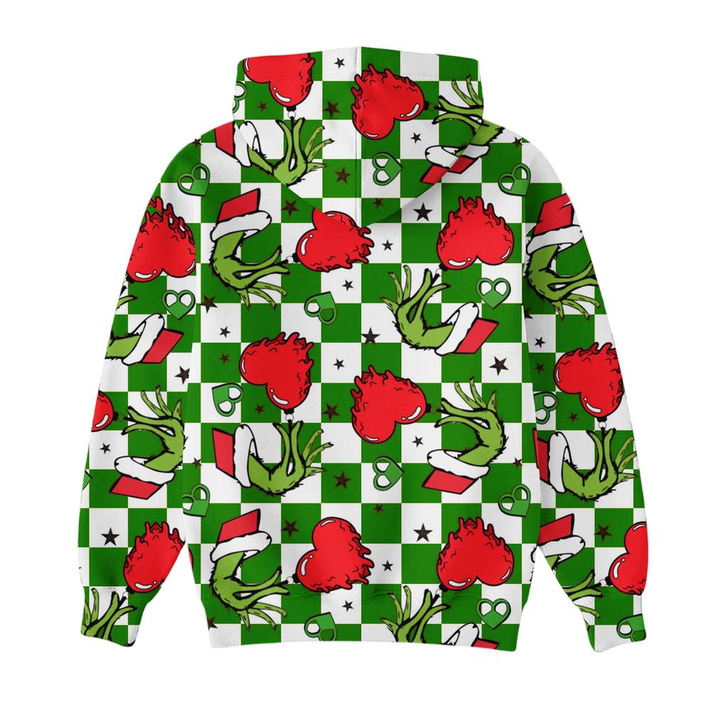 Christmas Hoodies For Women Funny Cute Printed Holiday Sweatshirt Winter Oversized Pullover Tops