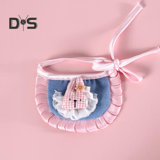 Fantasia de desenho animado para animais de estimação, chapéu, boina para cachorro pequeno com alças ajustáveis, bandana jeans para animais de estimação, acessórios para vestir para cães pequenos e médios e gatos