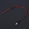 10 Stück 12V 5mm LED Leuchtdiode Verdrahtet Mehrfarbiges LED Lichtkabel 20cm 0.06W(Weiß)