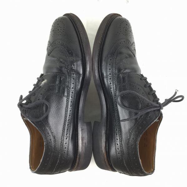 REGAL Wingtip Business Shoes Black size 24.0EE(USED)