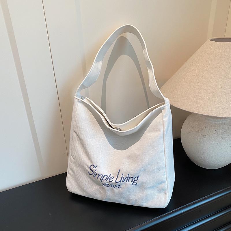 

Korean Fashion Women s Canvas Tote & Crossbody Bag - Autumn 2025 Collection белый