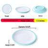 Nordic Round Melamine Shallow Plate for Buffets and Stir-Fry Dishes