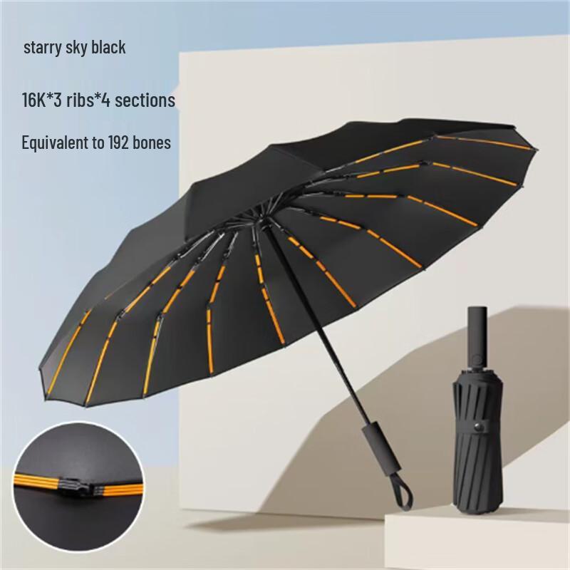 Xi Meng Yuan 192-Rib Automatic Folding Umbrella