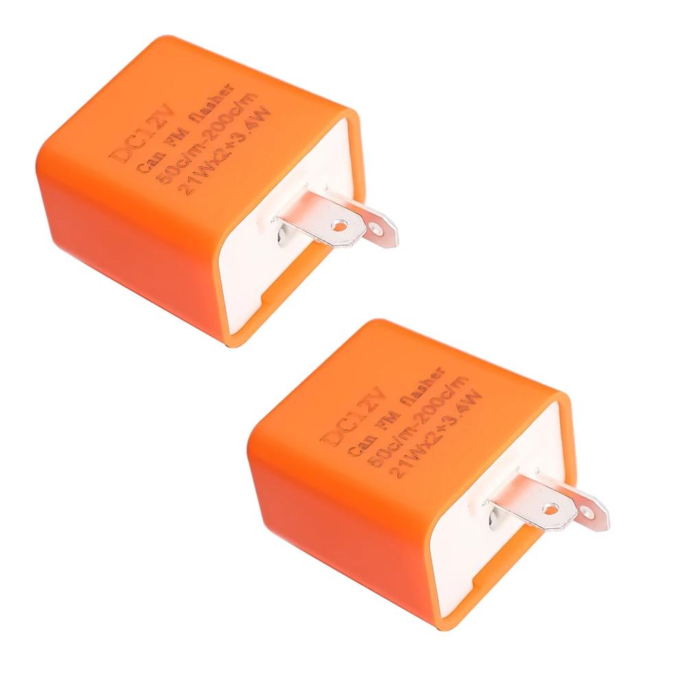 Releu intermitent LED cu 2 pini Intermitent pentru modificarea motocicletei 12V Autoturisme Motociclete cu frecvență reglabilă Semnale de viraj Relee indicatoare