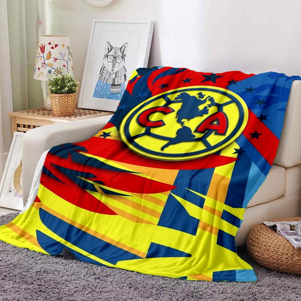Club América Print Flannel Blanket High Quality Warm Comfortable Cover for All Seasons Perfect for Gifts Home Decor