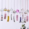 Jumei Wind Chimes, Handmade Glass Wind Chimes, Set of 10, Enjoy the Cool Summer Spirit, Stylish Interior Decor, Souvenir, Gift, Present, Ornament (wit