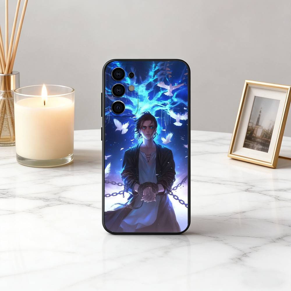 Att-ack on ti-tan Cool E-Eren Y-Yeager Phone Case Black Silicone Soft For Samsung S25,S24,S21,S22,S23,S30,Ultra,S20,Plus,Fe,Lite