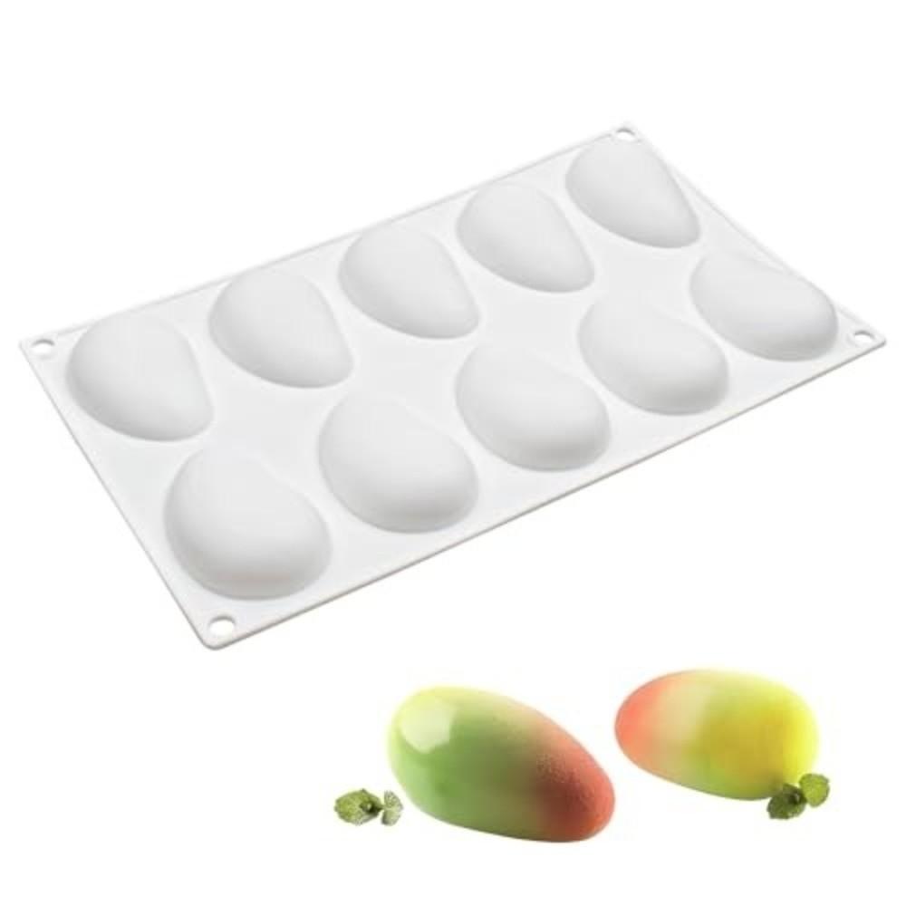 10 Cavity 3D Mango Silicone Mold Jelly Pudding Mold Chocolate Jelly Pudding Making