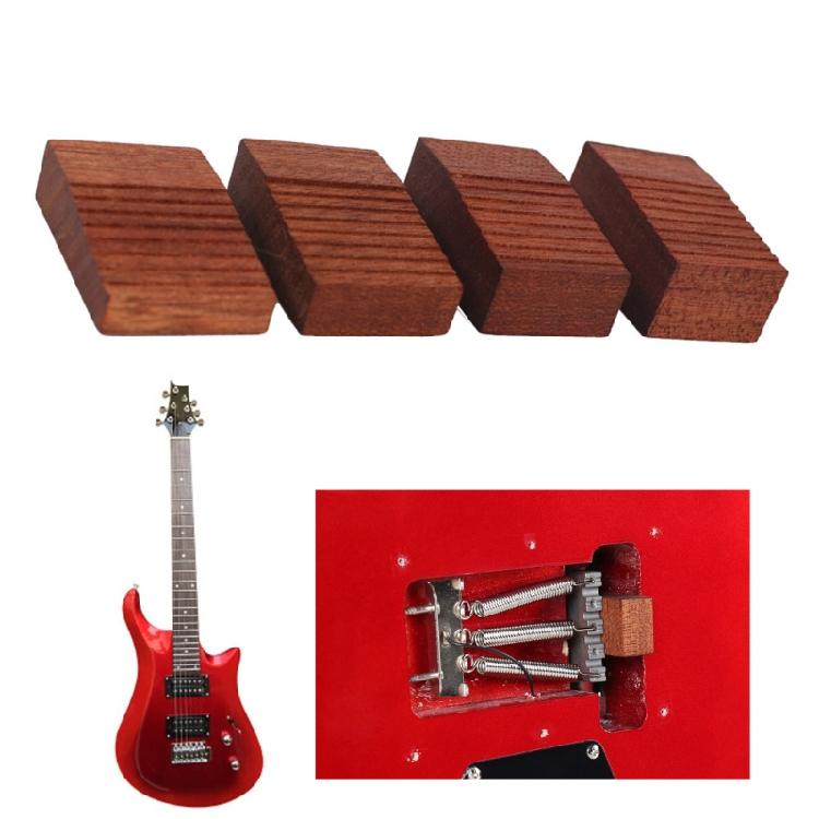 4Pcs 4 Sizes Wood Guitar Floating Tremolo Trem Wedges Replacement Floating Tremolo Set Up Blocks Guitar Part Easy To Use