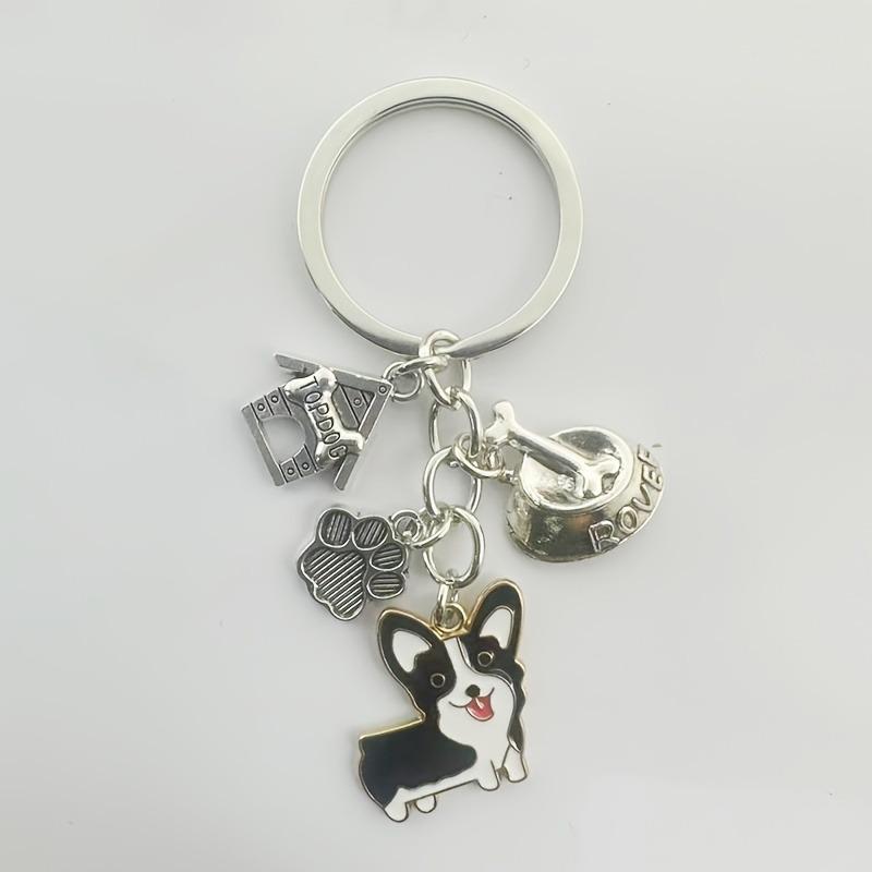 Cute Corgi Dog Keychain Pendant