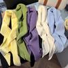 High-End Women's Triangle Scarf: 100% Australian Wool, Knitted Korean Style, Perfect for Autumn & Winter
