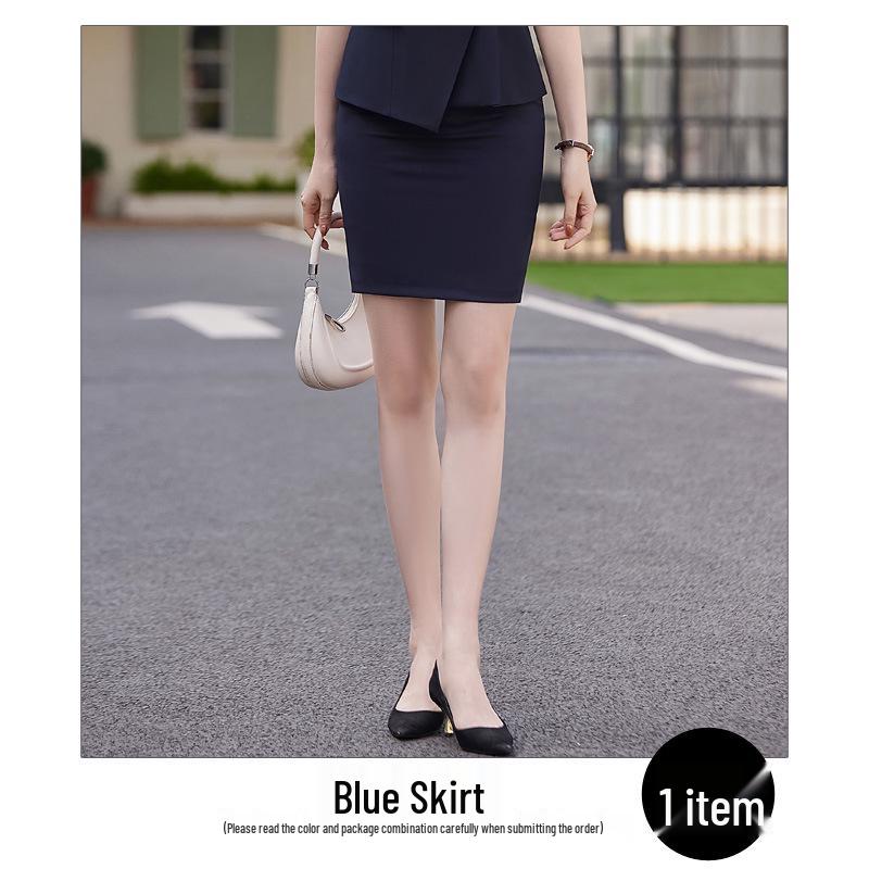 Women's Summer Professional Business Suit Set - Formal Beauty Salon Reception Workwear