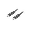 USB kabelis - LANBERG - C tipa - 1,8 m - USB 2.0 - Melns