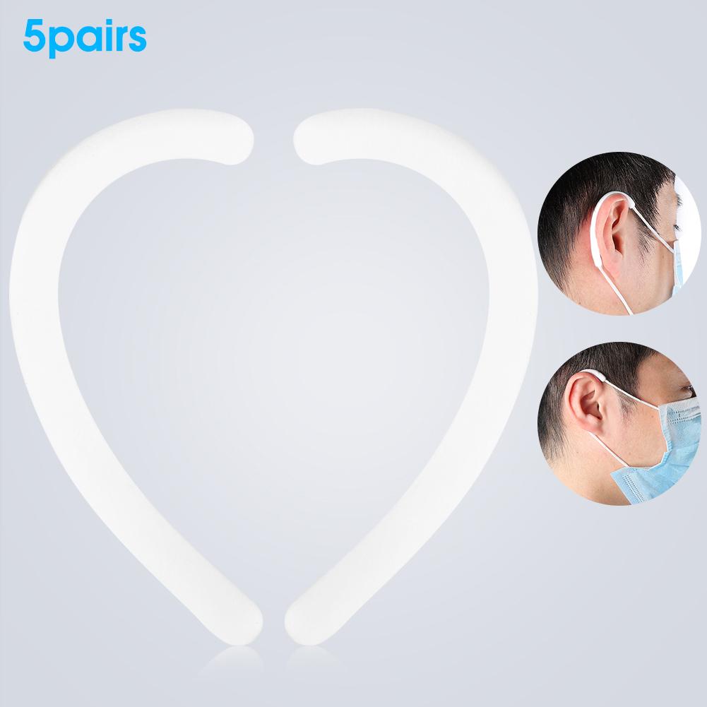 5Pairs Silicone Ear Protection Hook Earloop Cover Protector Earmuffs