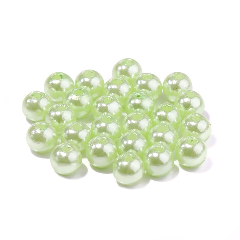 50-1000pcs/Lot 3/4/5/6/8/10/12mm Round Acrylic Plastic Beads ABS Imitation Pearl Beads Loose Spacer Bead For Jewelry Making
