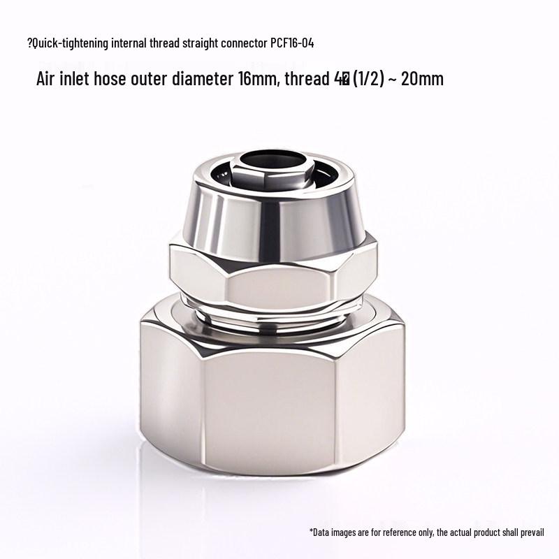 Kexida Pneumatic Connector PCF: 1 to 4-way Quick Connect, Female Thread, Sizes 4, 6, 8, 10, 12