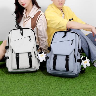 Einfacher und stilvoller Rucksack mit Laptopfach und verstellbaren Schultergurten für Schule, Reisen, Outdoor-Sportarten