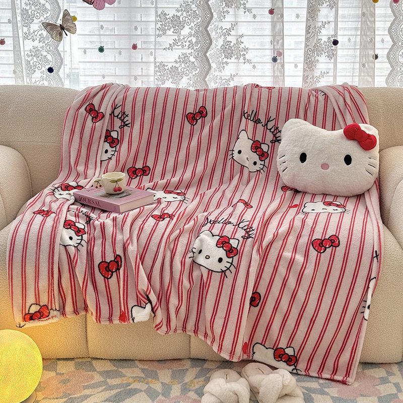 Kawaii Niedliche Cinnamoroll Decke Überwurf Pelzig Winterdecken für Erwachsene Bettwäsche Haus Innen Flauschige Karomuster Sofa Knie