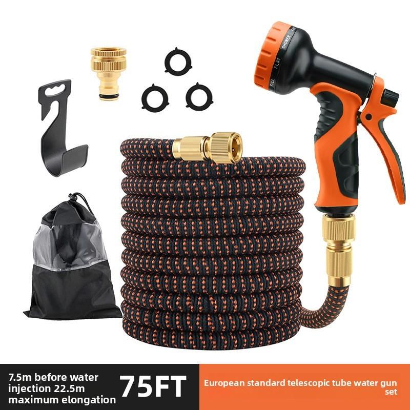 Garden Water Hose Set With Autorewind And Highpressure Garden Spray For Lawn And Car Wash