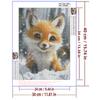 5d DIY Diamond Painting Cross Stitch Cute Animal Little Fox Diamond Embroidery Mosaic Full Round Drill Home Decor