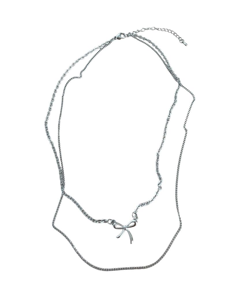 Sk8Er Rock Ribbon Layered Surgical Steel Necklace