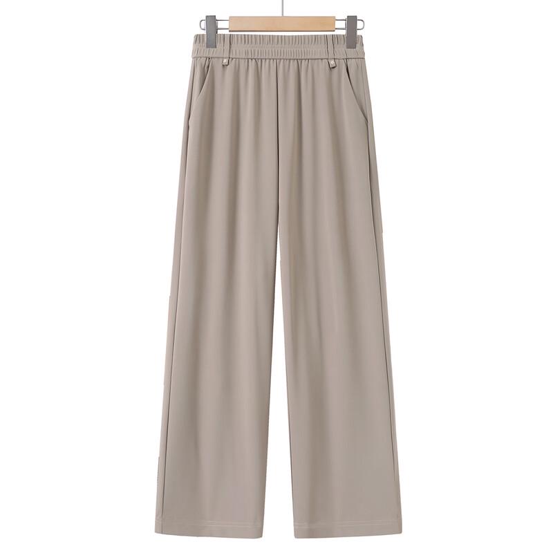 Bao Lian Duo Women's Summer Elastic Waist Wide-Leg Pants