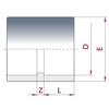 Manchon PVC 20mm PN16 : Raccordement Facile pour Systèmes de Tuyauterie