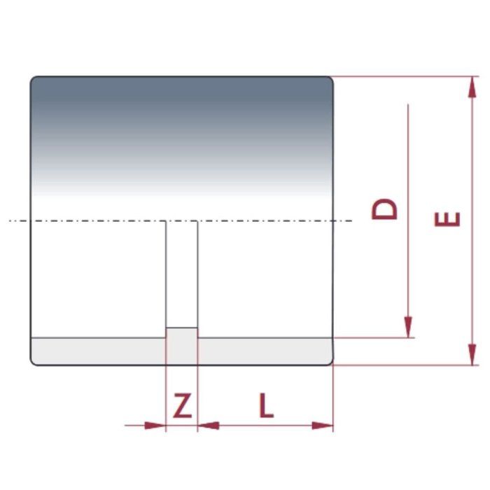 Manchon PVC 20mm PN16 : Raccordement Facile pour Systèmes de Tuyauterie