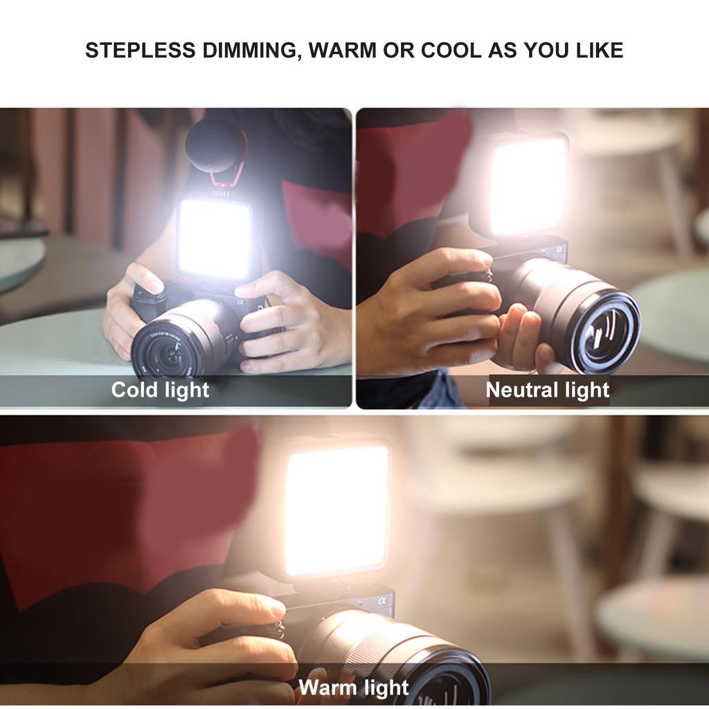 3000mAh Portable LED Video Light Portable Photography Camera 3000K-6000K Cold Shoe for DSLR Camera Camcorder Vlog