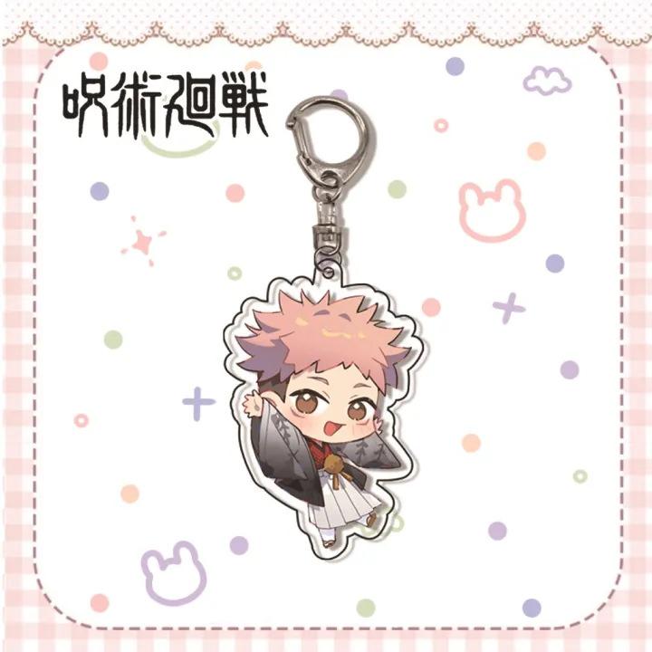 Jujutsu Kaisen Gojo Satoru Itadori Acrylic Keychain 55mm Anime Cosplay Accessory