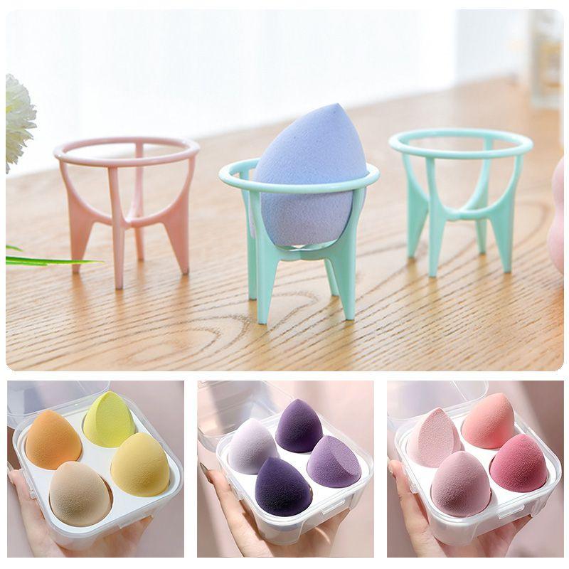 Dry Wet 4pcsbox Makeup Sponge Blender Beauty Egg Foundation Cosmetic Soft Super