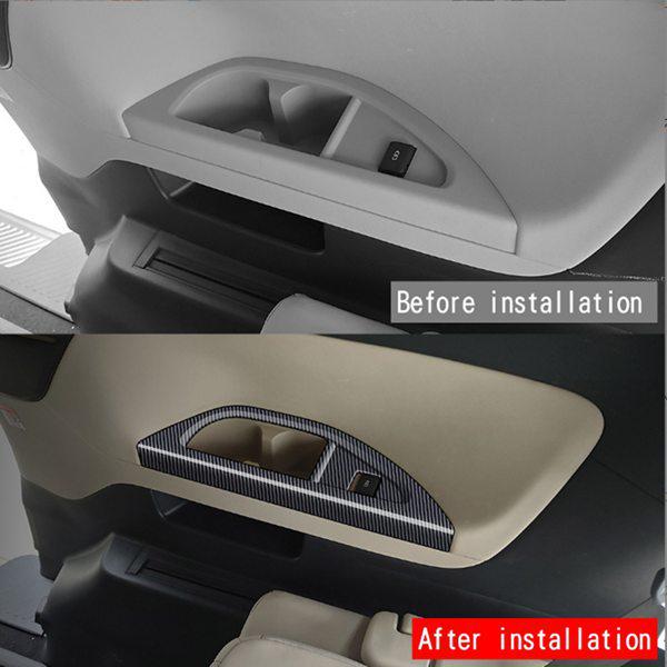 1 Pair Carbon Fiber Texture ABS for Toyota Alphard/Vellfire 40 Series