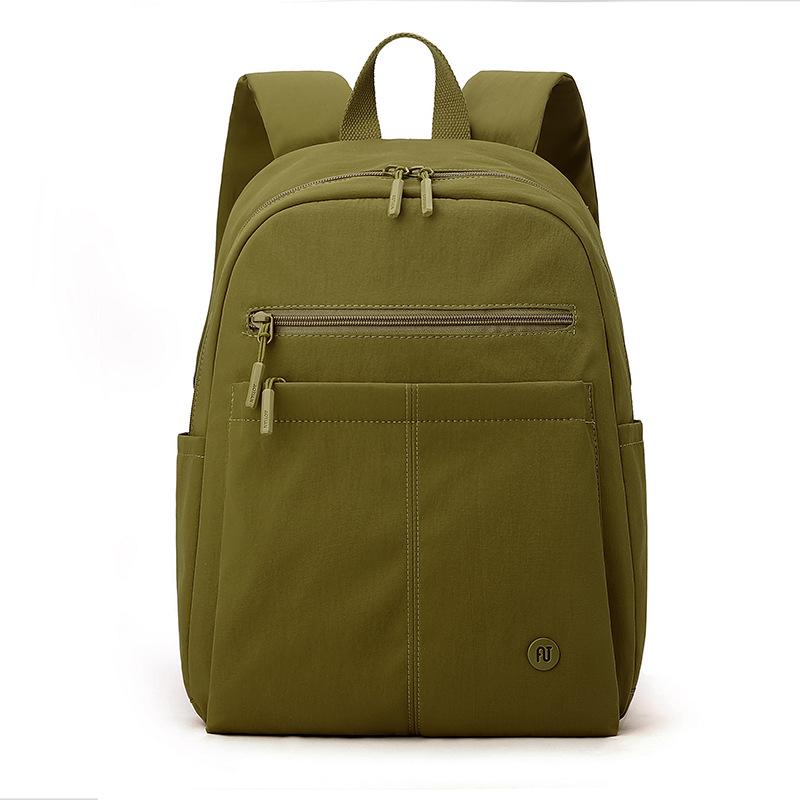 Solid Color Women Backpack Outdoor Student Schoolbag Travel Bag