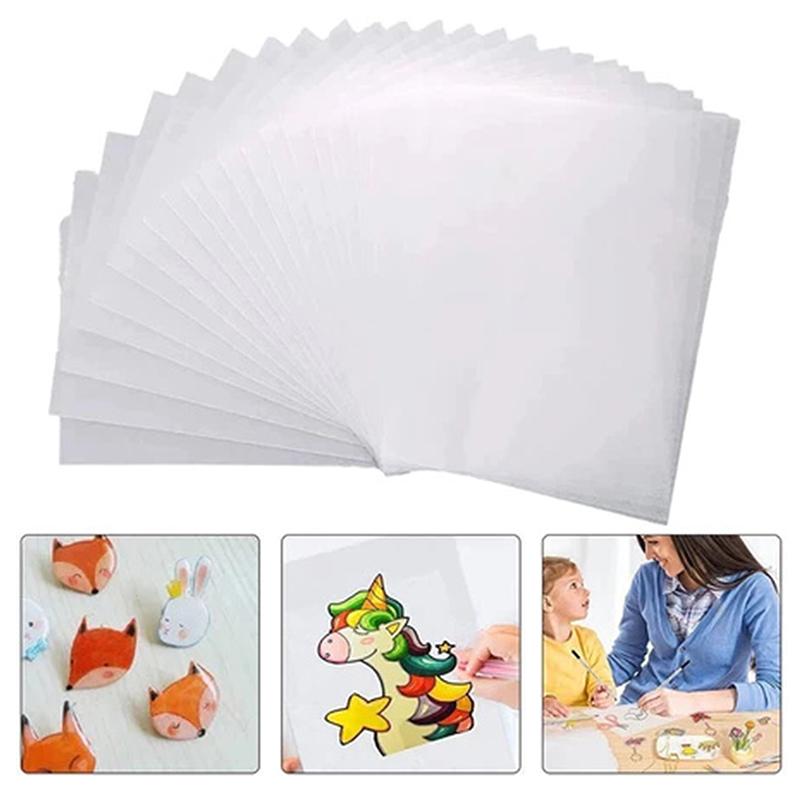 10 Pieces Shrink Plastic Sheets 20X29Cm Sanded Shrink Films Papers For Keychain Making Diy Craft