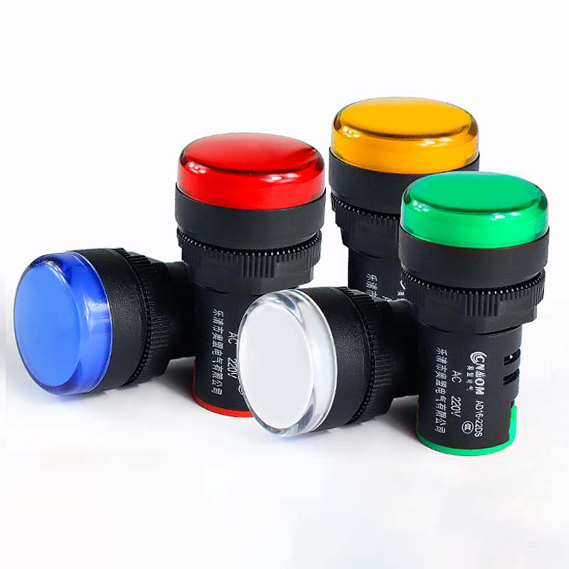 Kontrollleuchte Signal Leuchte Wasserdicht ad16-22ds 22mm AC/DC 6V 12V 24V 36V 48V 110V 220V 380V Rot Grün Gelb Blau Weiß LED