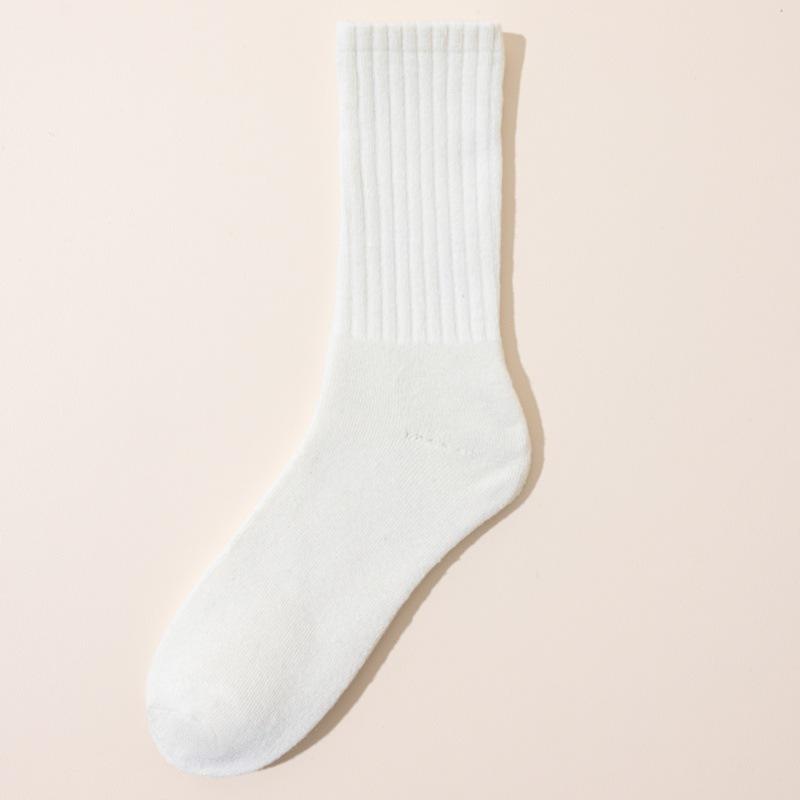 5 Pairs of Women's Autumn and Winter Padded and Thickened Warm Loop Mid Calf Socks