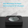 YHS-08C Tragbarer CD-Player, wandmontierbarer CD-Musik-Player, Bluetooth-Fernbedienung, FM-Radio, HiFi-Lautsprecher mit USB-3,5-mm-LED-Bildschirm