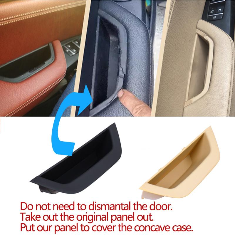 LHD Car Interior Front Left Driver Door Armrest Panel Cover Door Inner Handle Pull Trim For BMW X3 X4 F25 F26 2010-2016