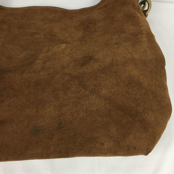 URSULA CONZEN Made in Italy Nubukleder Schultertasche Braun(GEBRAUCHT)