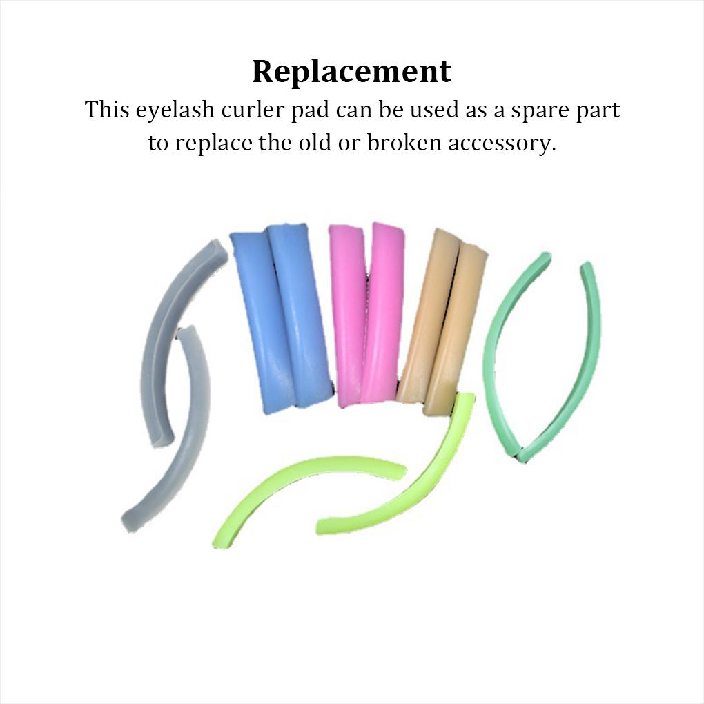 6 Pairs Eyelash Curling Tool Reusable Eye Lash Grafting Curler Tools Spare Parts Makeup Beauty Supply for Home