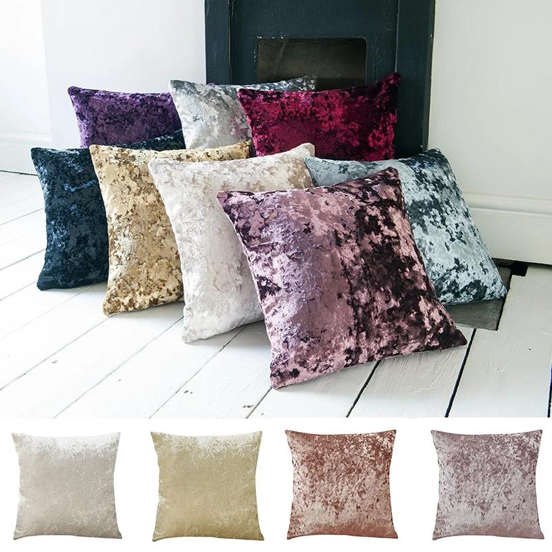 Jmg Clothing Unisex Super Soft Cushion Cover Crushed Velvet Pillow Cover For Living Room Sofa 45X45cm Decorative Kussenhoes Nordic Housse De Coussin