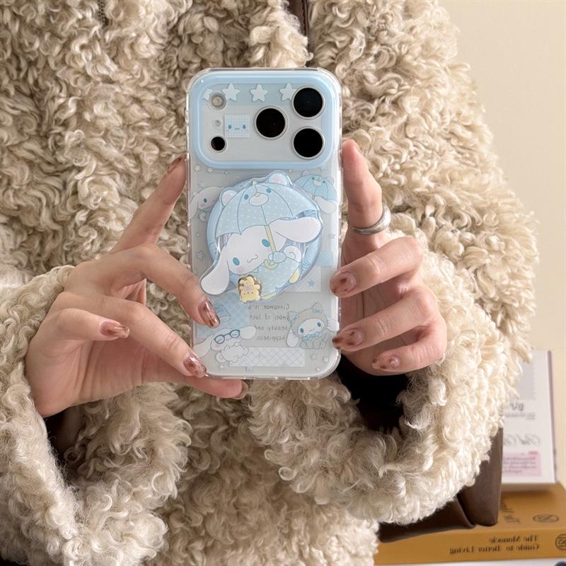 Cinnamoroll Polka Dot Raincoat Magnetic Phone Case for iPhone 17/16 Pro Max/15/14