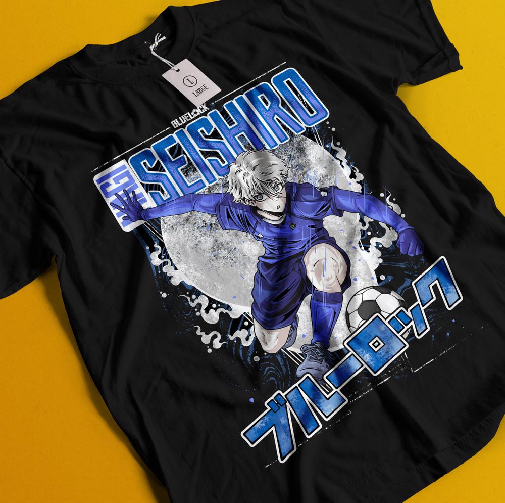 

Футболка Blue Lock Футболка Сейширо Наги Футболка Исаги Йоичи Футболка Рин Итоши Мягкая футболка M