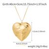 1PC Love Heart DIY Photoframe Openable Necklace Charm Vintage Necklace Pendant Photo Picture Locket Carved Heart