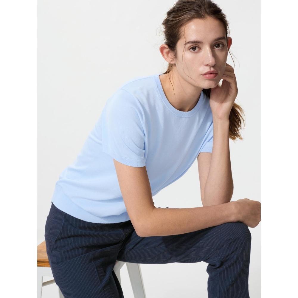 Uniqlo Japan Uv Cut Crew Neck Sweater Short Sleeve