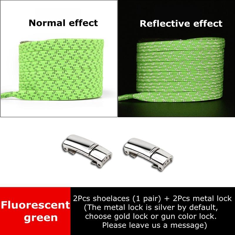 Magnetic Shoelaces for Sneakers Elastic Laces Without Ties Kids Adult Quick Shoe Lace Reflective No Tie Shoe Laces Rubber Bands