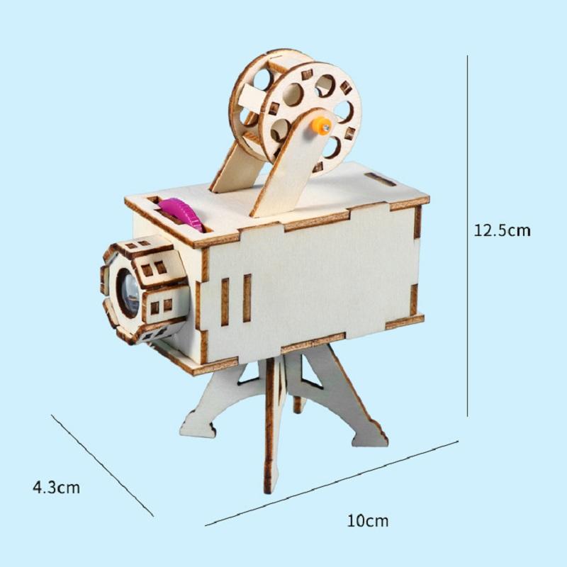 Wooden Diy Science Project Model Kit Science Experiment Toy Early Learning Toys For Children Gifts Birthday Projector
