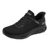 Skechers Comfortable And Trendy Cushioning Low top Casual Shoes Women's All Black 117509-BBK