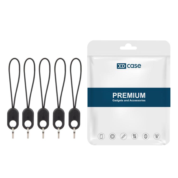

XDcase 5 шт. DIY Аксессуары для ремешка для телефона, наушников, утолщенная маленькая веревка чёрный