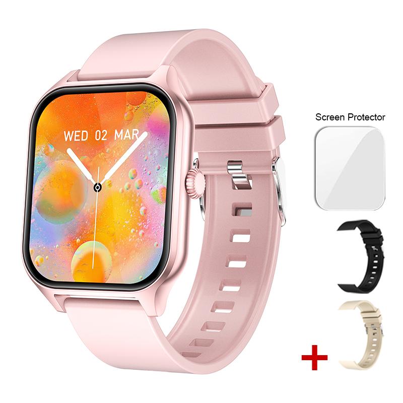 

Золотые водонепроницаемые многофункциональные умные часы IP67 для женщин и мужчин с большим сенсорным экраном Bluetooth5.2, звонок, частота сердечных сокращений